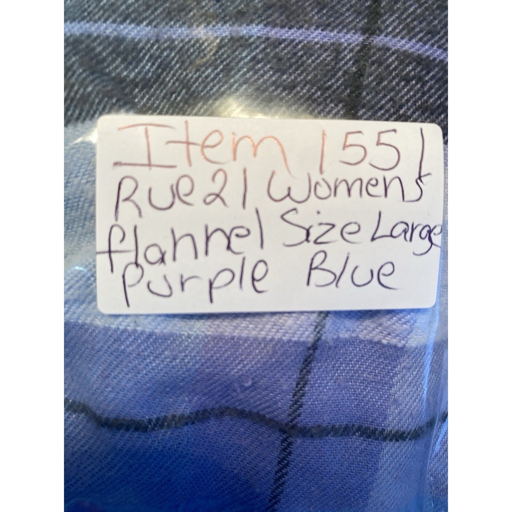 Rue 21 Womens Flannel Shacket Shirt Size Large Super Soft Country Girl Western - Picture 9 of 10